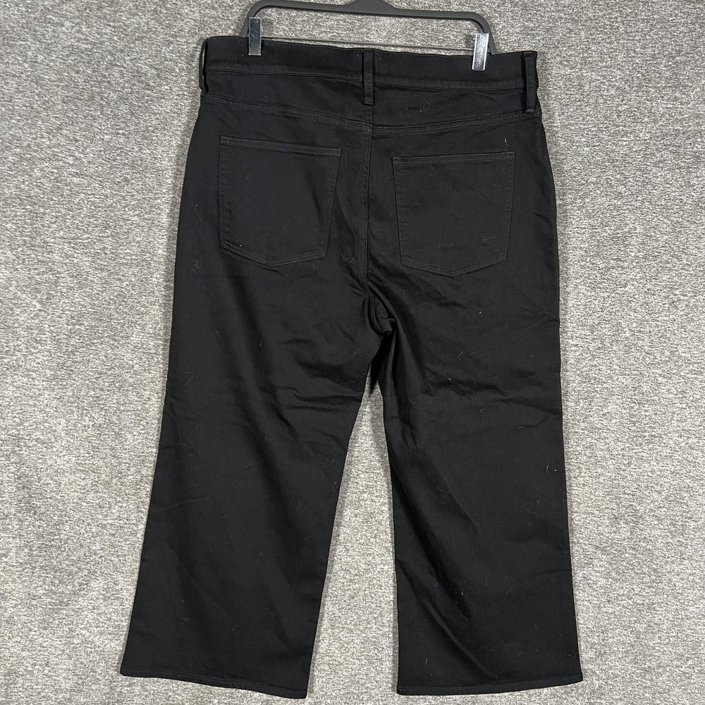 J.Crew Wide-Leg Crop Jeans Mens 34x24 Black Stretch Denim Pants Casual - Picture 6 of 9
